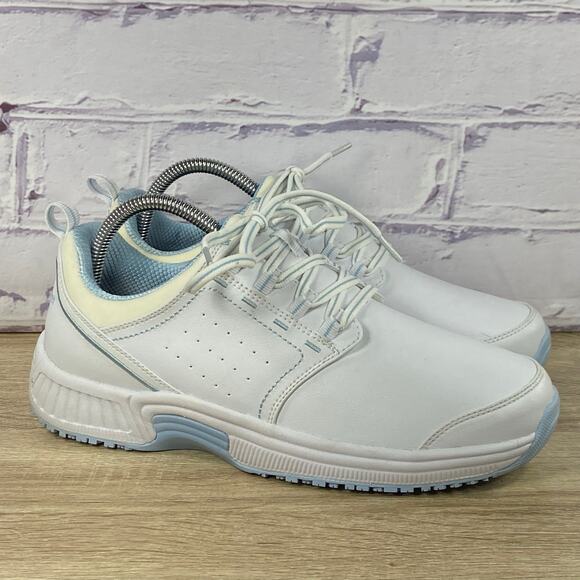 Orthofeet Talya 742 White Comfort Sneakers Women's 9 Wide Nursing Slip Resistant - Picture 1 of 8